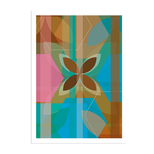 Hexi Floral | Art Print