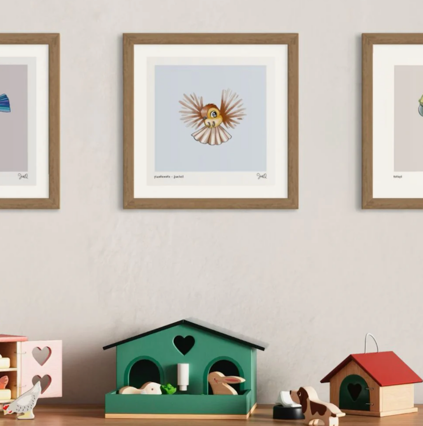 Piwakawaka Fantail Print | Kat Quin