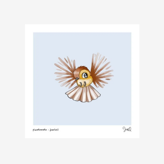Piwakawaka Fantail Print | Kat Quin