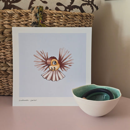 Piwakawaka Fantail Print | Kat Quin