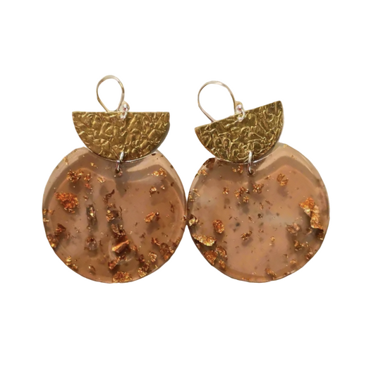 Pale Burnt Orange Earrings