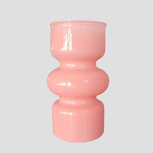 Pastel Pink Glass Vase
