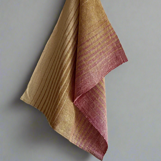 PinkDarkCottonloomDesignsteaTowel_buy New Zealand