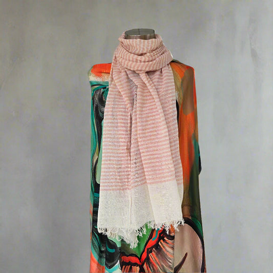 Stripe Pink Scarf