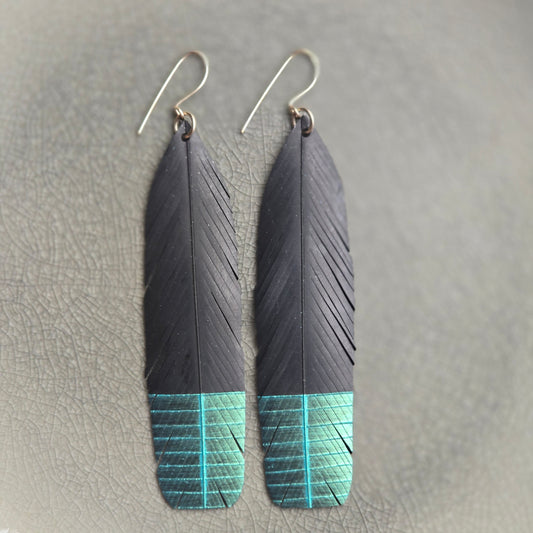 Huia Feather Earrings | Turquoise
