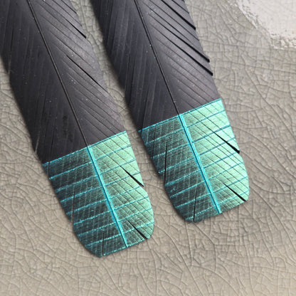 Huia Feather Earrings | Turquoise