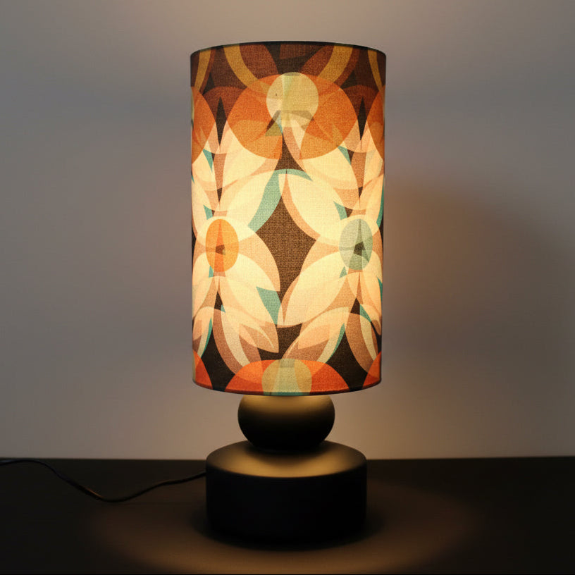 Pop of Flora Linen Lamp