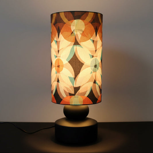 Pop of Flora Linen Lamp