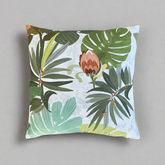 Protea + Palm Cushion
