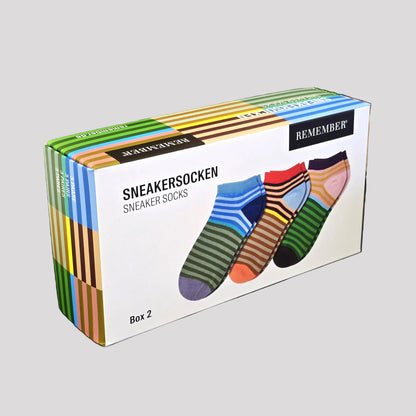 Remember Sneaker Socks | Thin Stripe