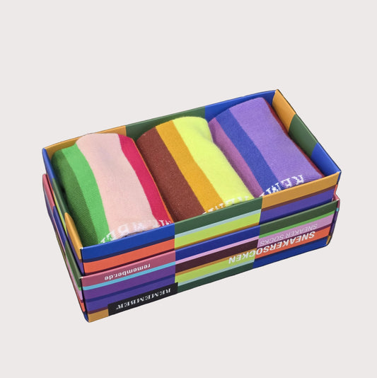 Remember Sneaker Socks | Thick Stripe