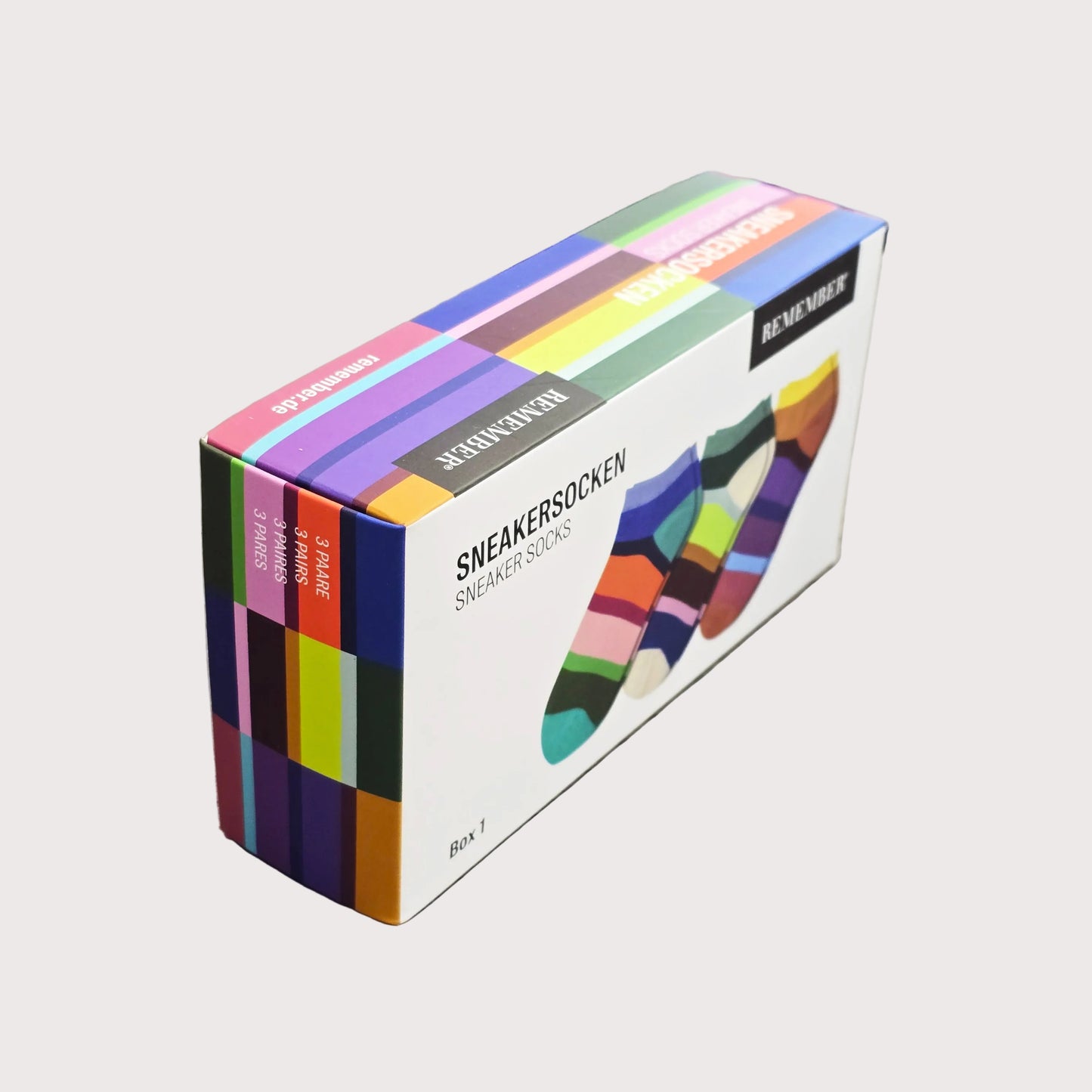 Remember Sneaker Socks | Thick Stripe