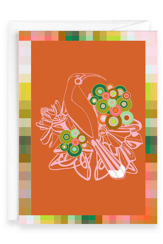 Retro Huia One | Greeting Card