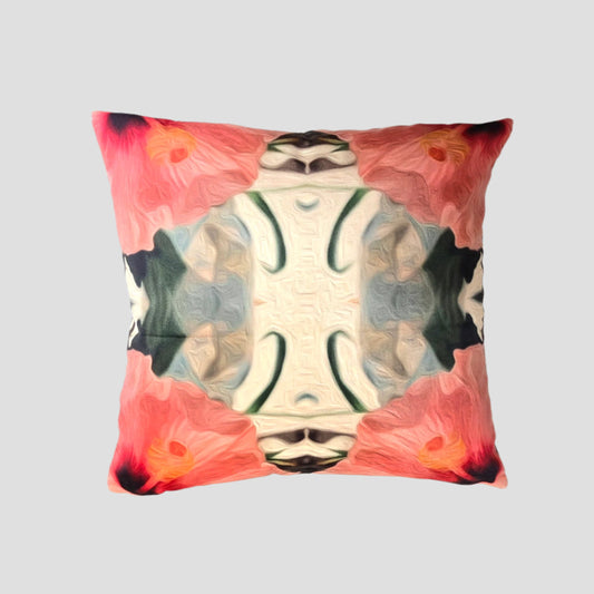 Retro Hibiscus | Velvet Cushion