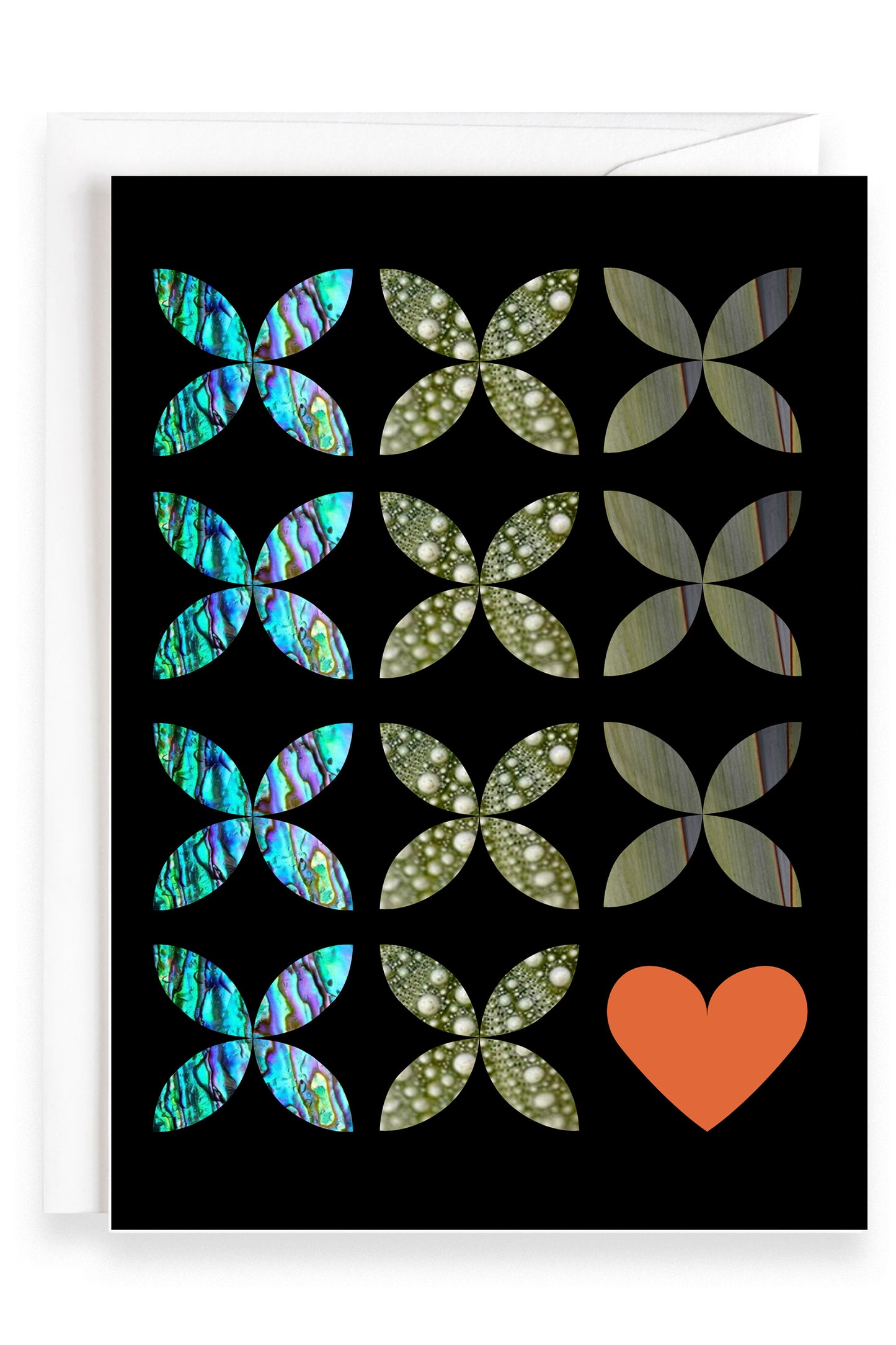 Paua Petals  | Greeting Card