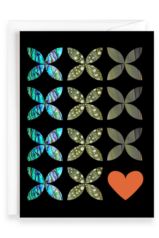 Paua Petals  | Greeting Card