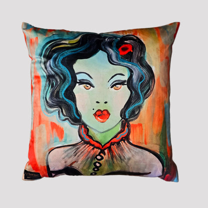 Rhondan + Pink Pastel | Velvet Cushion