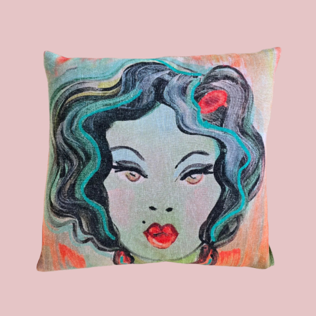 Rhonda | Vintage Wash Linen Cushion – Eclectic Design House