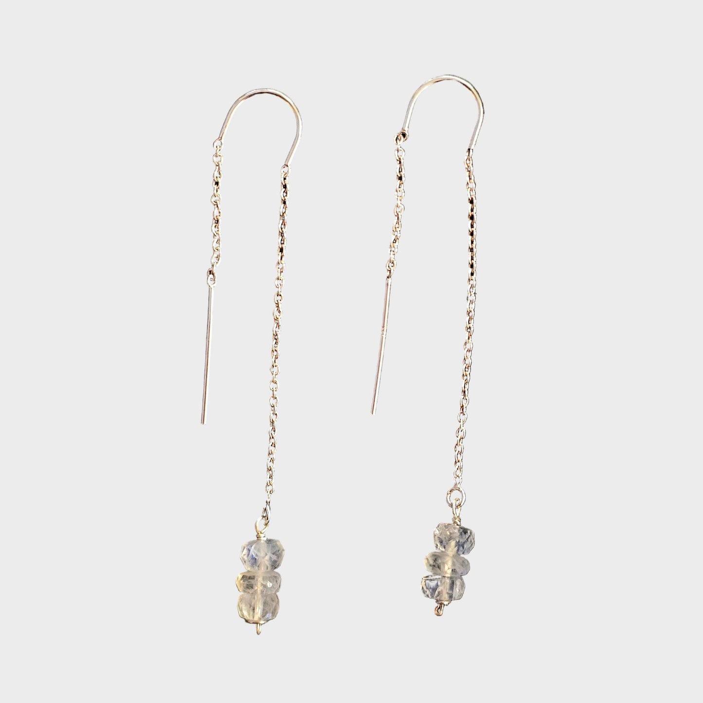 Rondelle Moonstone Threaders