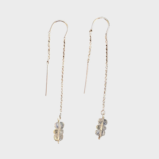 Rondelle Moonstone Threaders