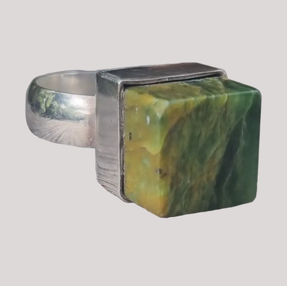 Pounamu Cube Ring