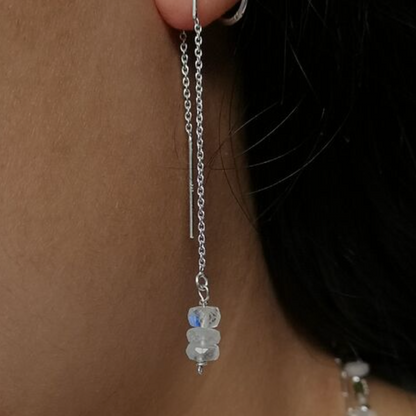 Rondelle Moonstone Threaders