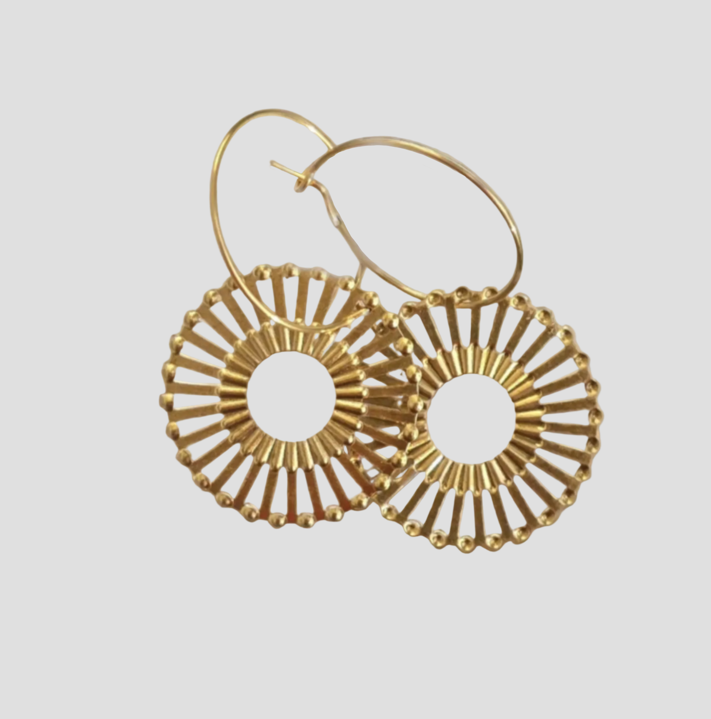 Spiral Round Earrings