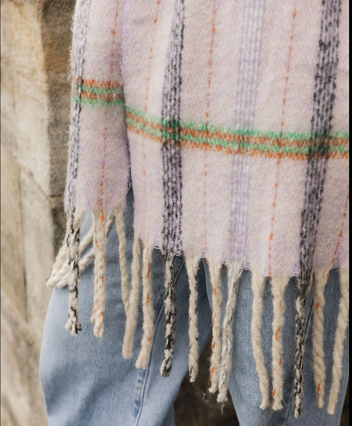 Bristol Tartan Scarf | Lilac