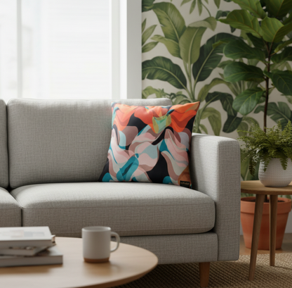 Lolita + Abstract Flora | Velvet Cushion
