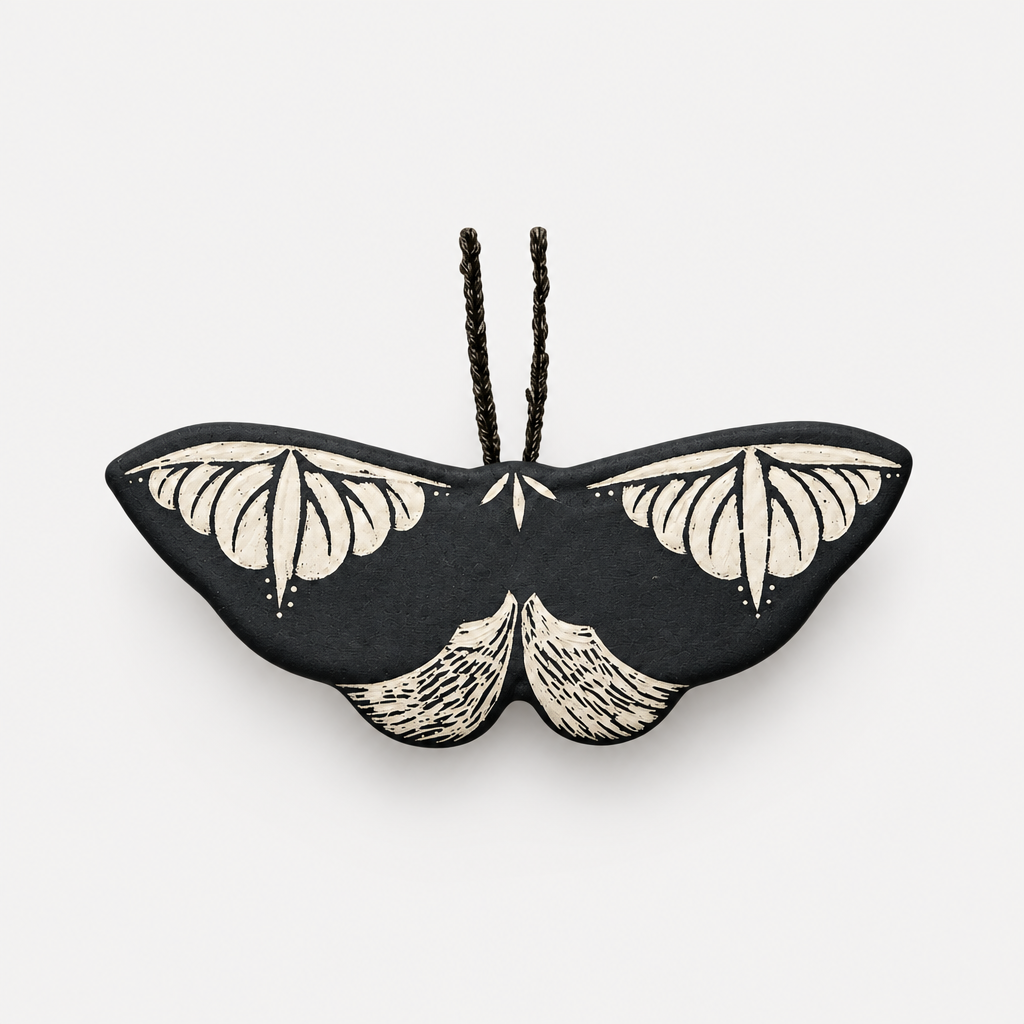 Ceramic Moth Wall Art | Small I