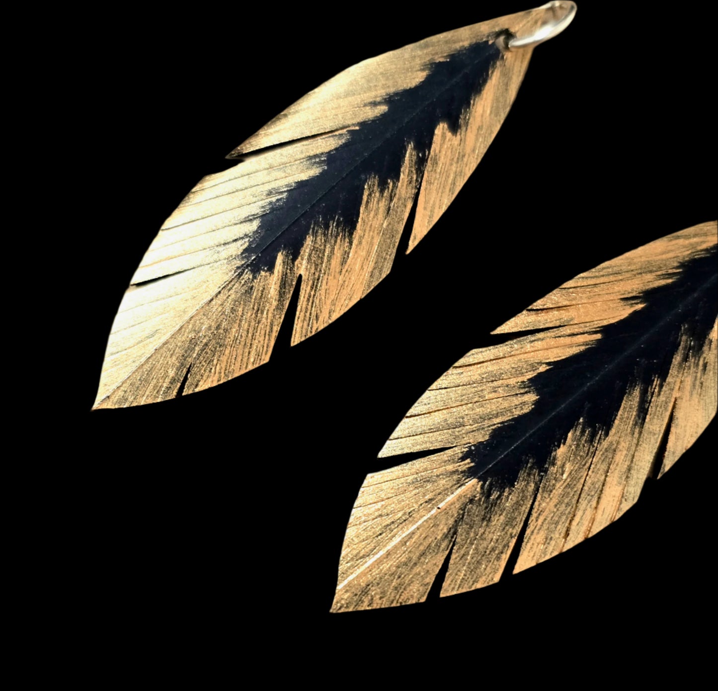 Pique Feather Earrings | Gold