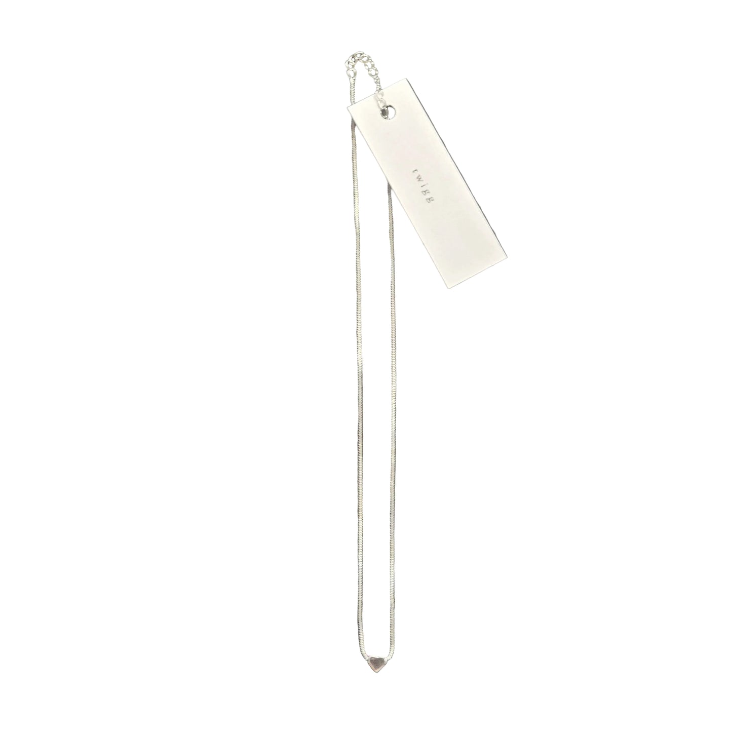 Solo Heart Necklace | Silver