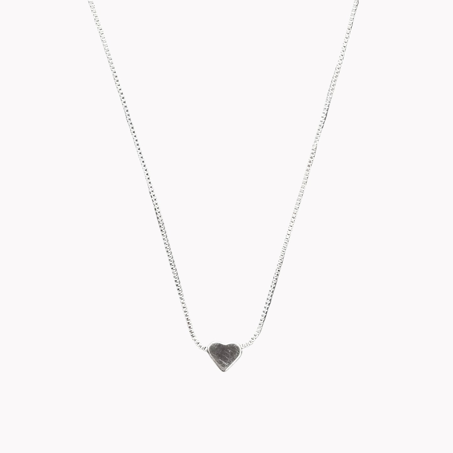 Solo Heart Necklace | Silver