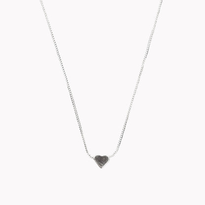 Solo Heart Necklace | Silver