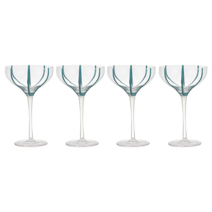 Cocktail Glass Set | Teal
