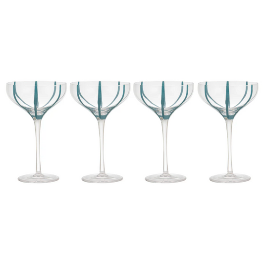Cocktail Glass Set | Teal