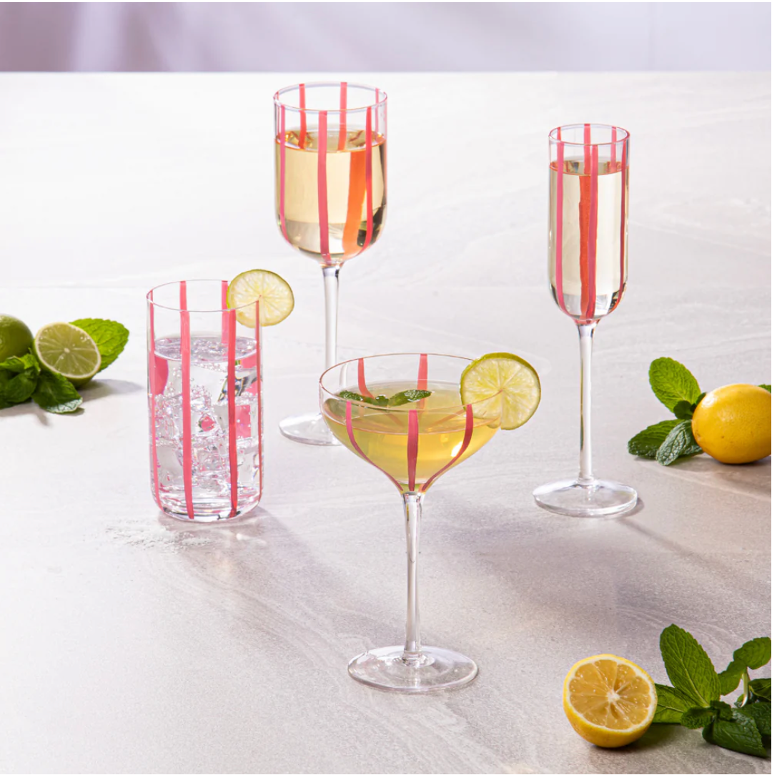 Cocktail Glass Set | Pink