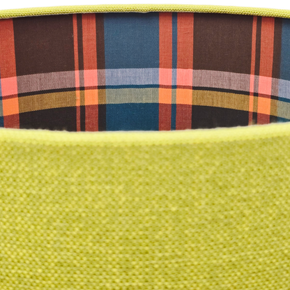 Mercury Chartreuse Tartan Lamp