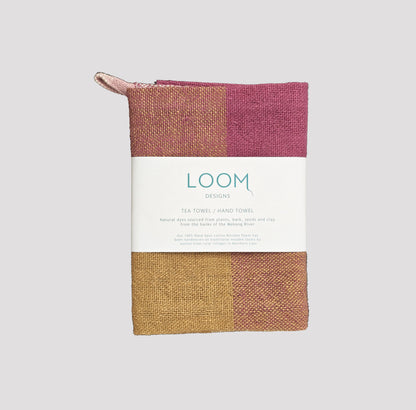 Tea Towel | Pink + Mocha