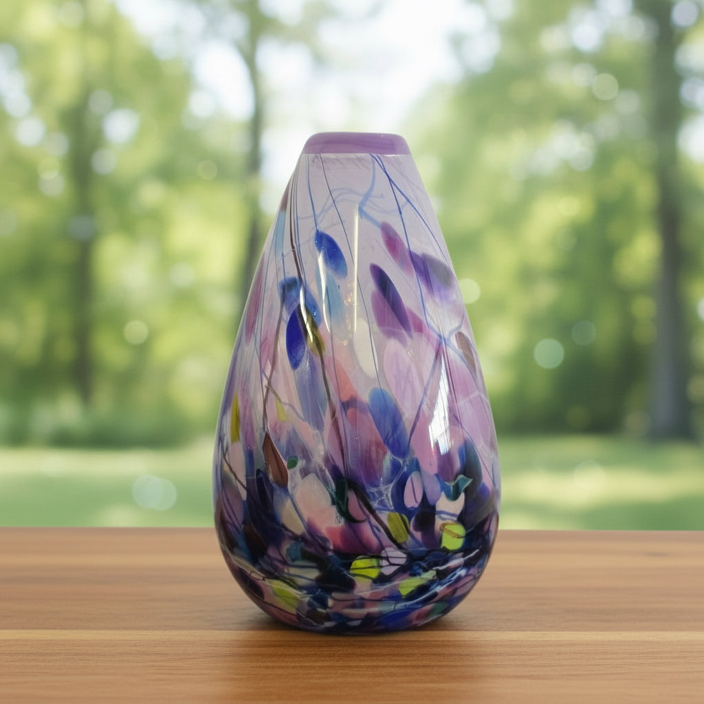 Tear Drop Vase | Lilac Rainbow