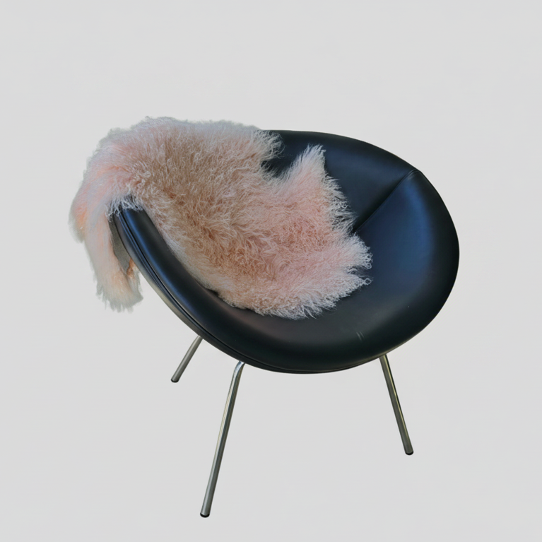 Tibetan Lambskin Rug | Dusky Pink
