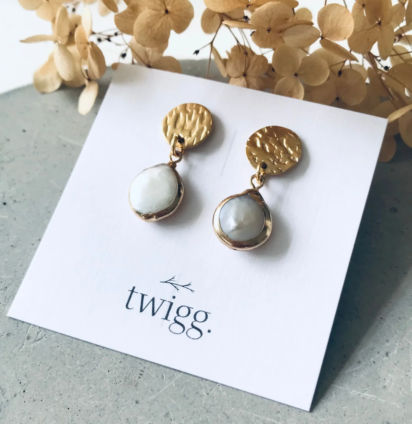 Coco Pearl Stud Earrings