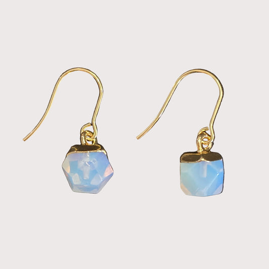 Crystal Drops Earrings | Moonstone