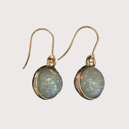 Sphere Resin Droplet Earrings | Moon