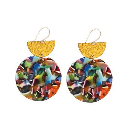 Rainbow Fleck Earrings