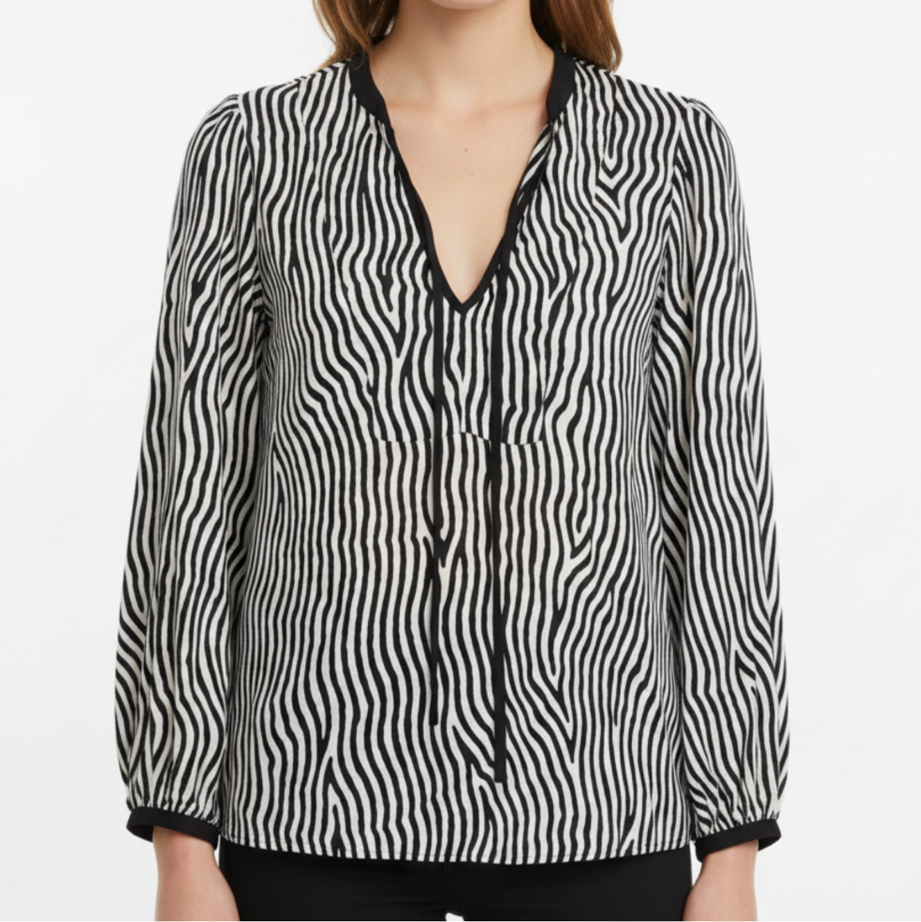 Veronica Maine Zebra Shirt | Pre Loved