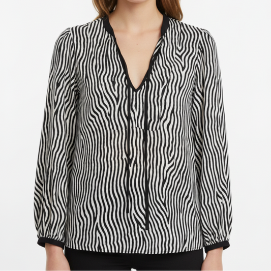 Veronica Maine Zebra Shirt | Pre Loved