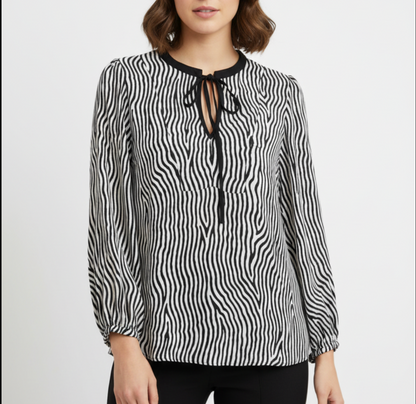 Veronica Maine Zebra Shirt | Pre Loved