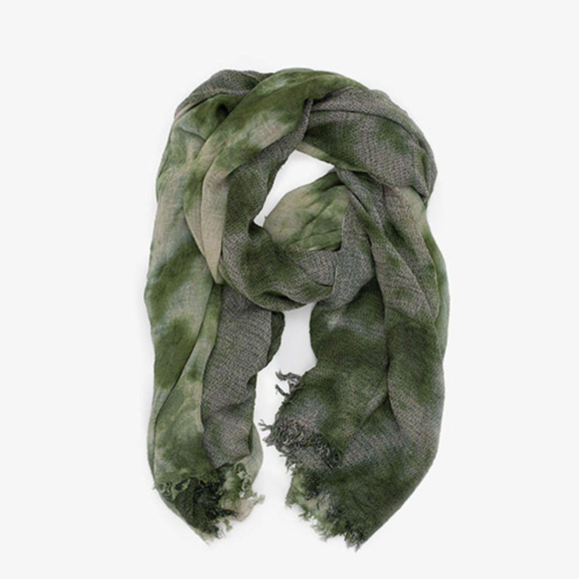 Watercolour Green Scarf