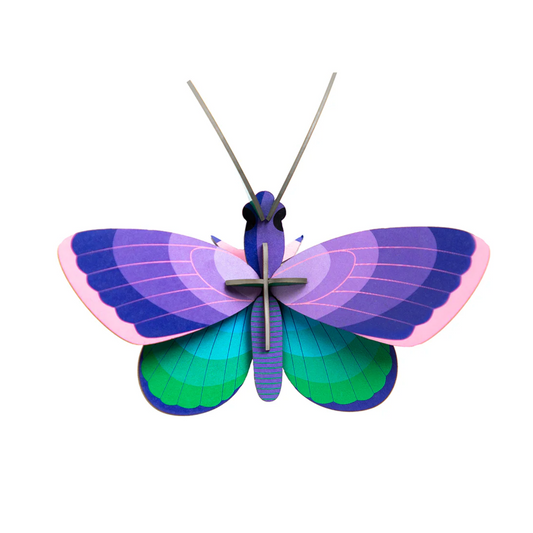 Wall Art Blue Copper Butterfly